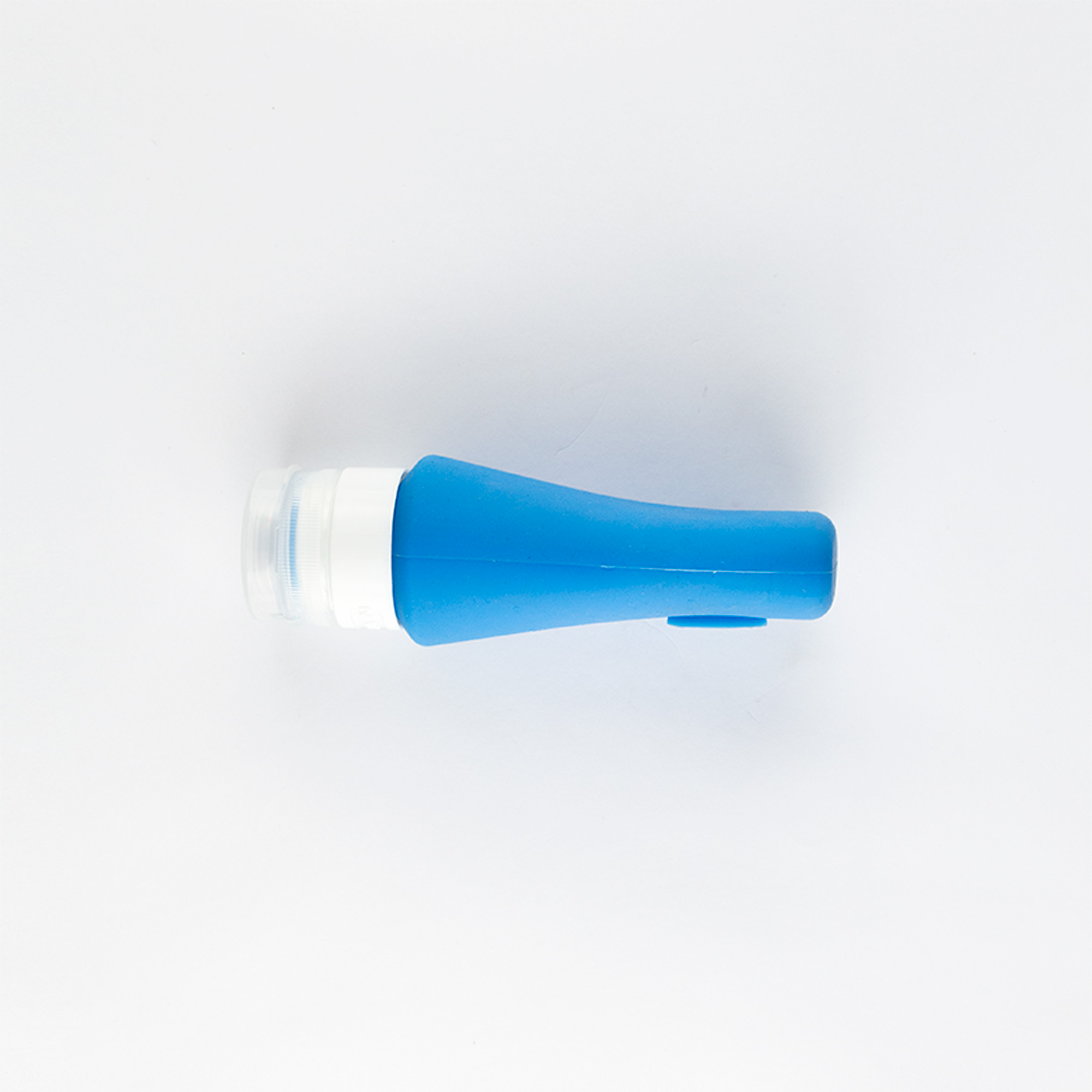 Silicone bottle with suction cup for liquids and gels